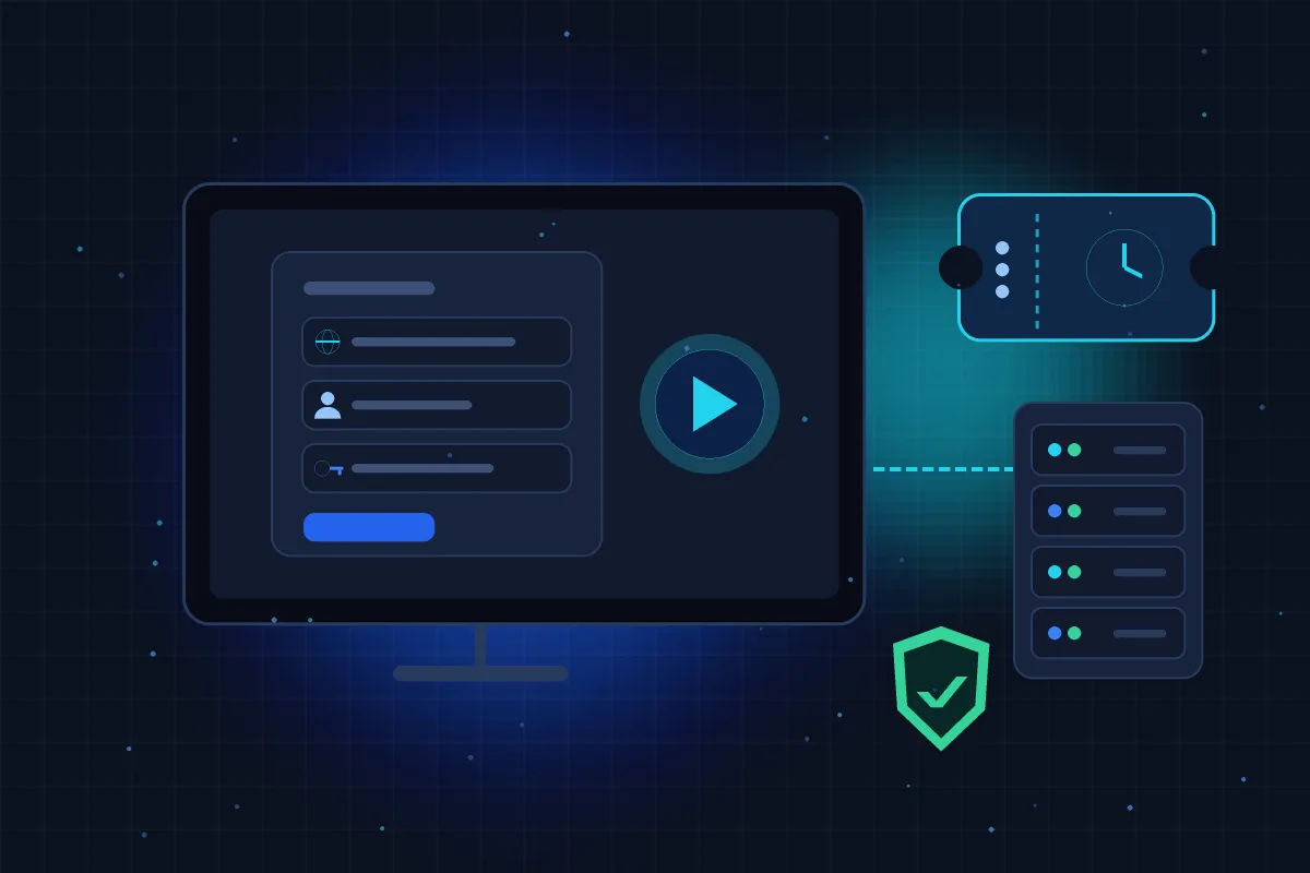 Illustration d’un téléviseur affichant un écran de connexion IPTV Xtream Code, avec un ticket d’essai à durée limitée, un serveur de streaming et un bouclier de sécurité