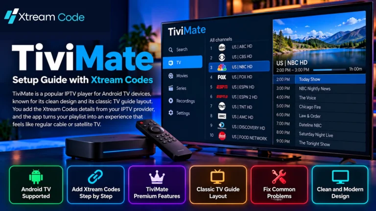 TiviMate IPTV Player setup with Xtream Codes